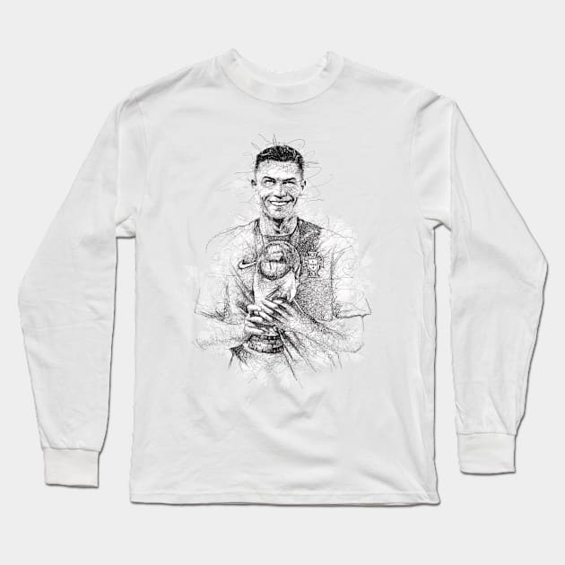 Cristiano Ronaldo World Cup Long Sleeve T-Shirt by tyooo